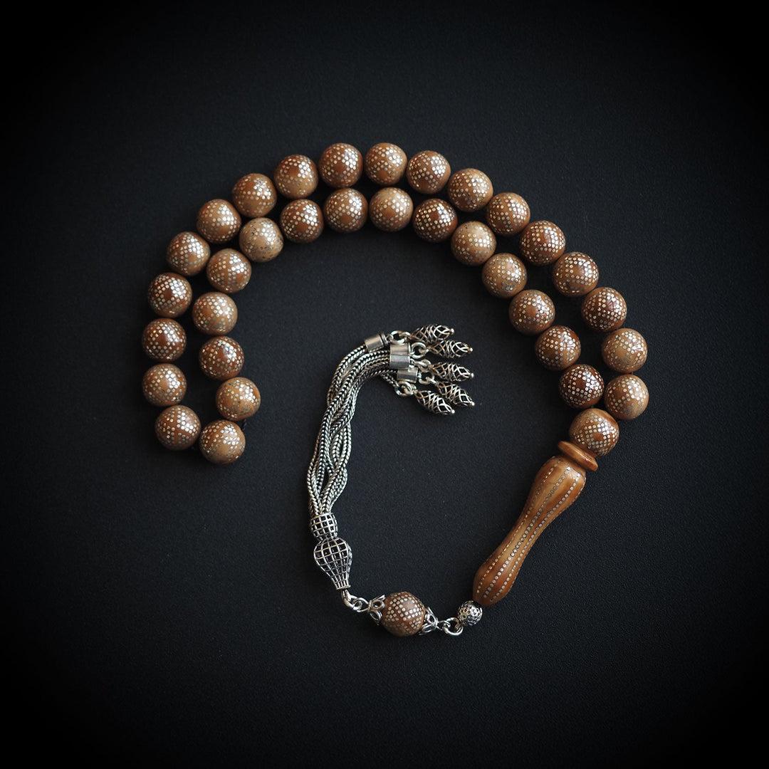 Silver-Inlaid Kuka Tasbeeh – WATD080