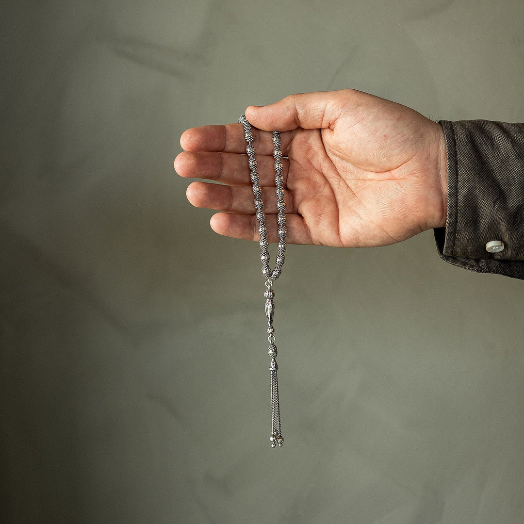 Ferman - Oxidized Fusion Silver Tasbeeh - WATE023