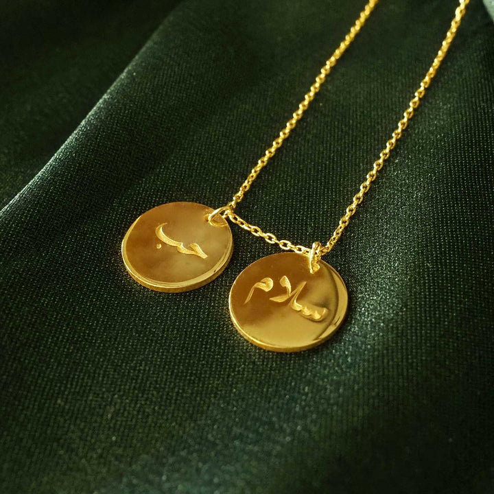 Peace and Love Written Necklace - WAMT023