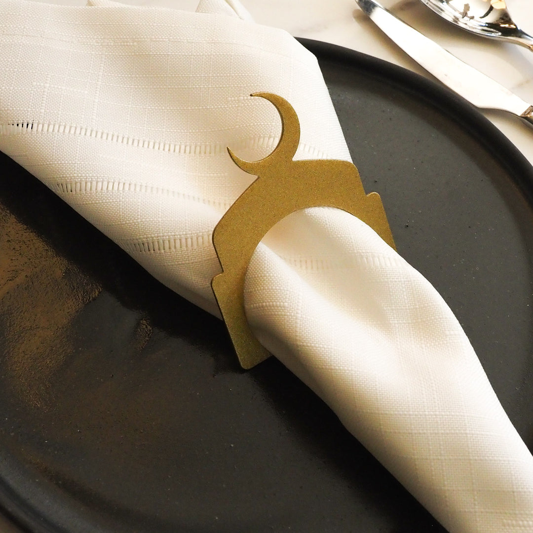 Hilal Metal Napkin Ring (Set of 12) - WAMH204