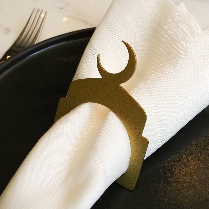 Hilal Metal Napkin Ring (Set of 12) - WAMH204