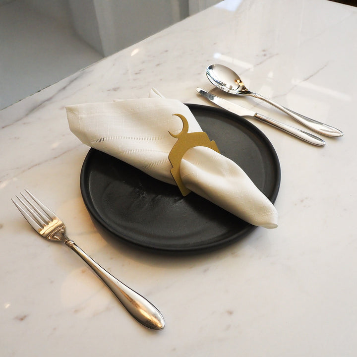 Hilal Metal Napkin Ring (Set of 12) - WAMH204