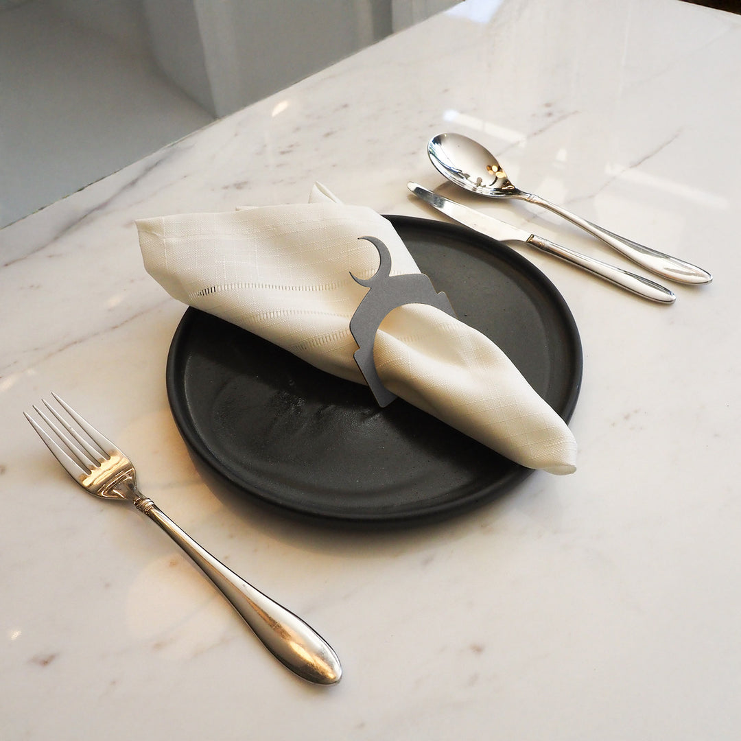 Hilal Metal Napkin Ring (Set of 12) - WAMH204