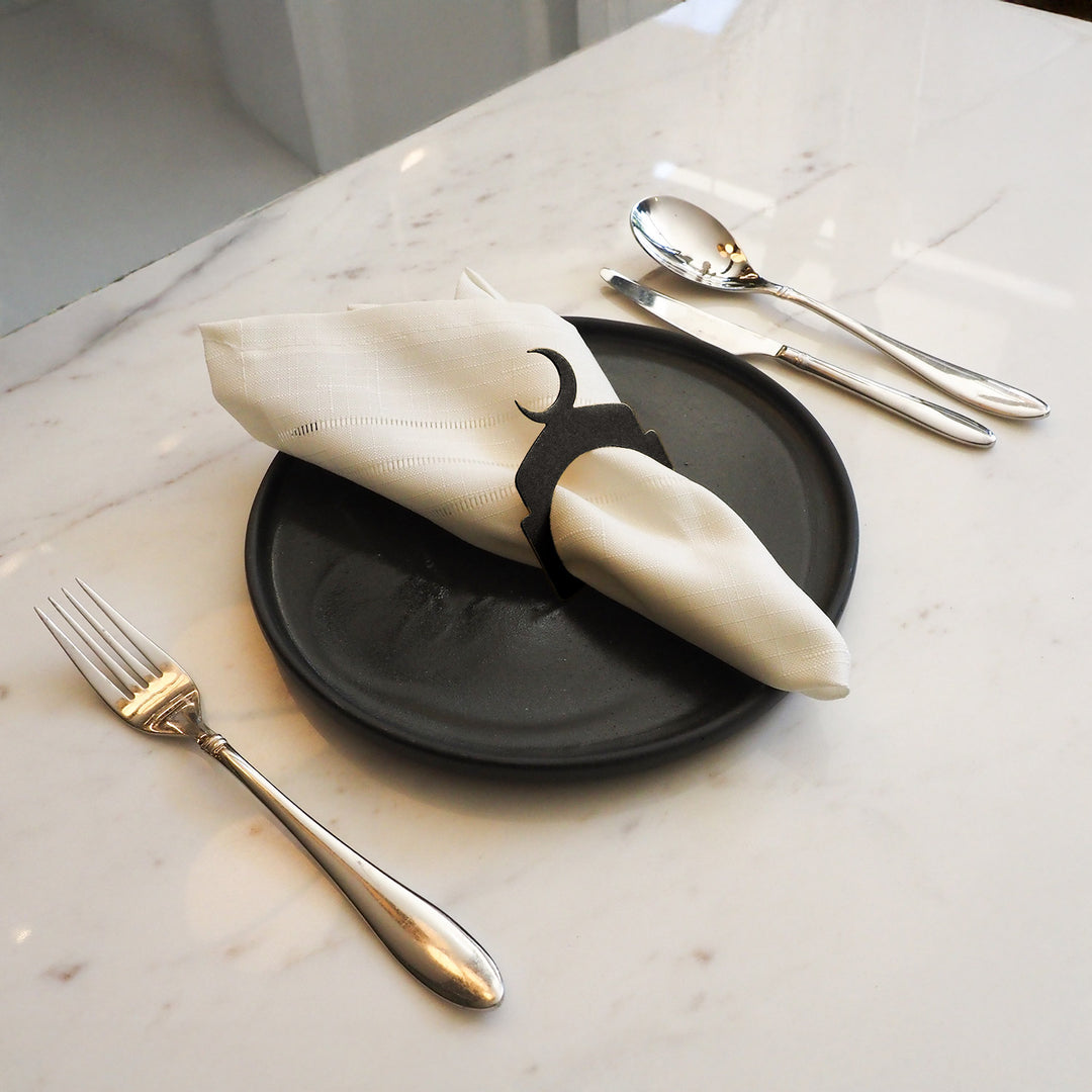 Hilal Metal Napkin Ring (Set of 12) - WAMH204