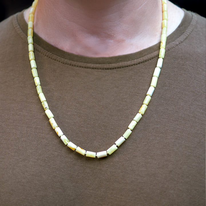Natural Amber Necklace for Men - WAMT030
