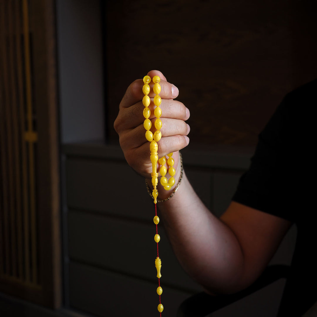 Musk Reverie – Ring-Crafted Amber Tasbeeh – WATD009