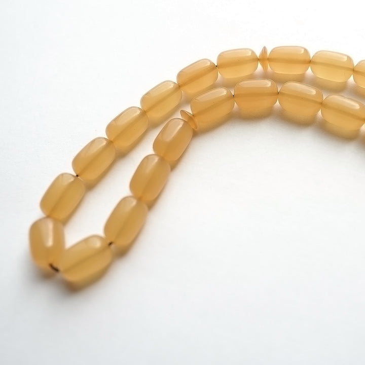 Handcrafted Pressed Fire Amber Tasbeeh Silver Tassel – WATD119