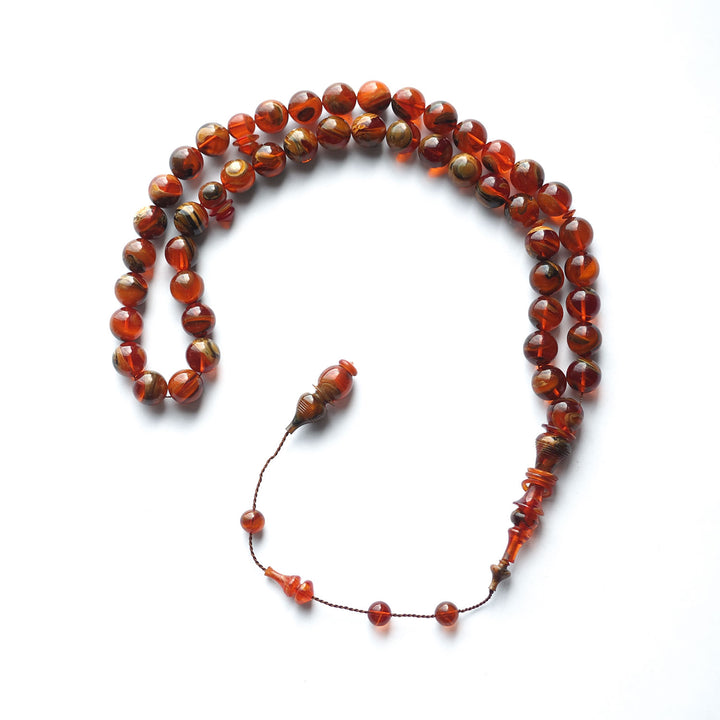 Mastercrafted 45 Beads Sphere Cut Streaked Catalin Tasbeeh – WATD136