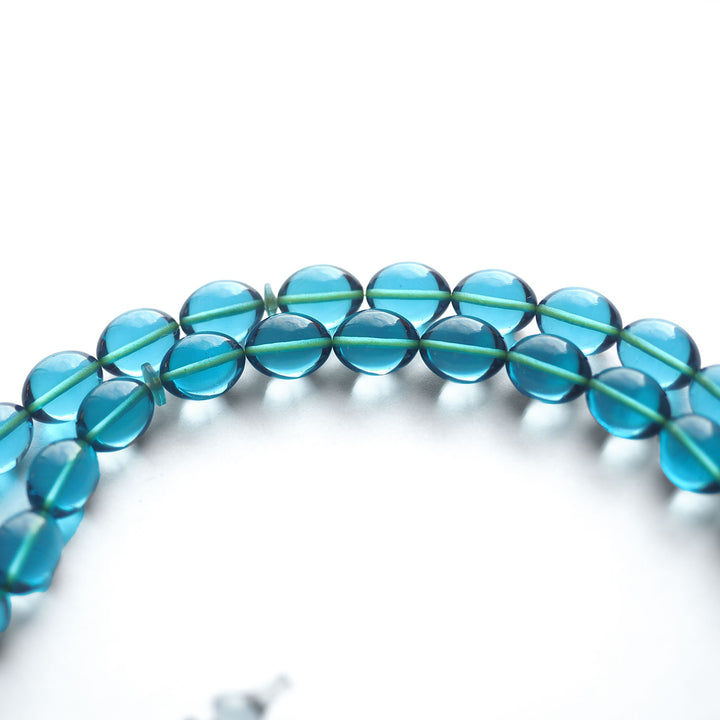 Handcrafted Pressed Fire Amber Tasbeeh – Oval-Cut Beads – WATD145