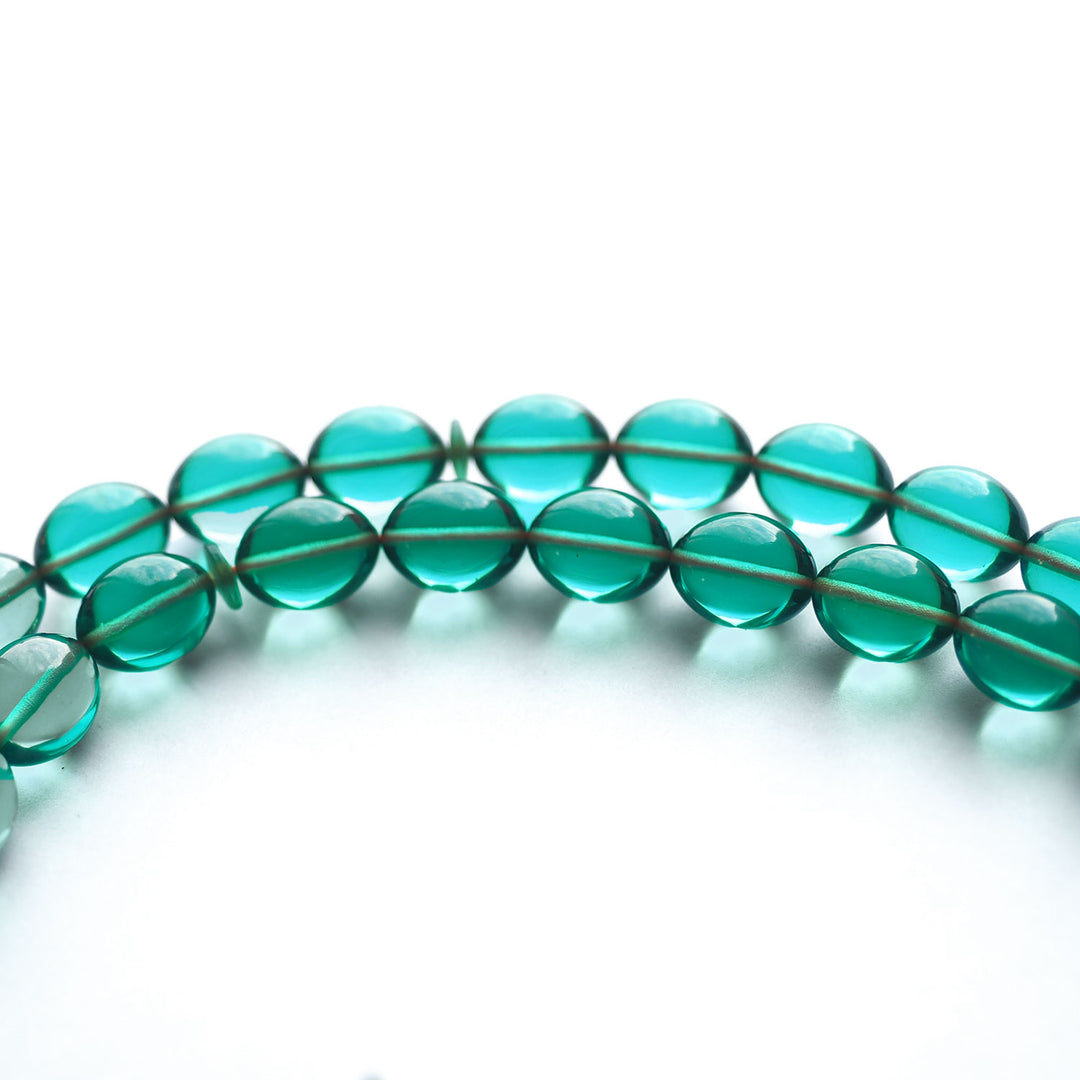 Handcrafted Pressed Fire Amber Tasbeeh – Oval-Cut Beads – WATD148