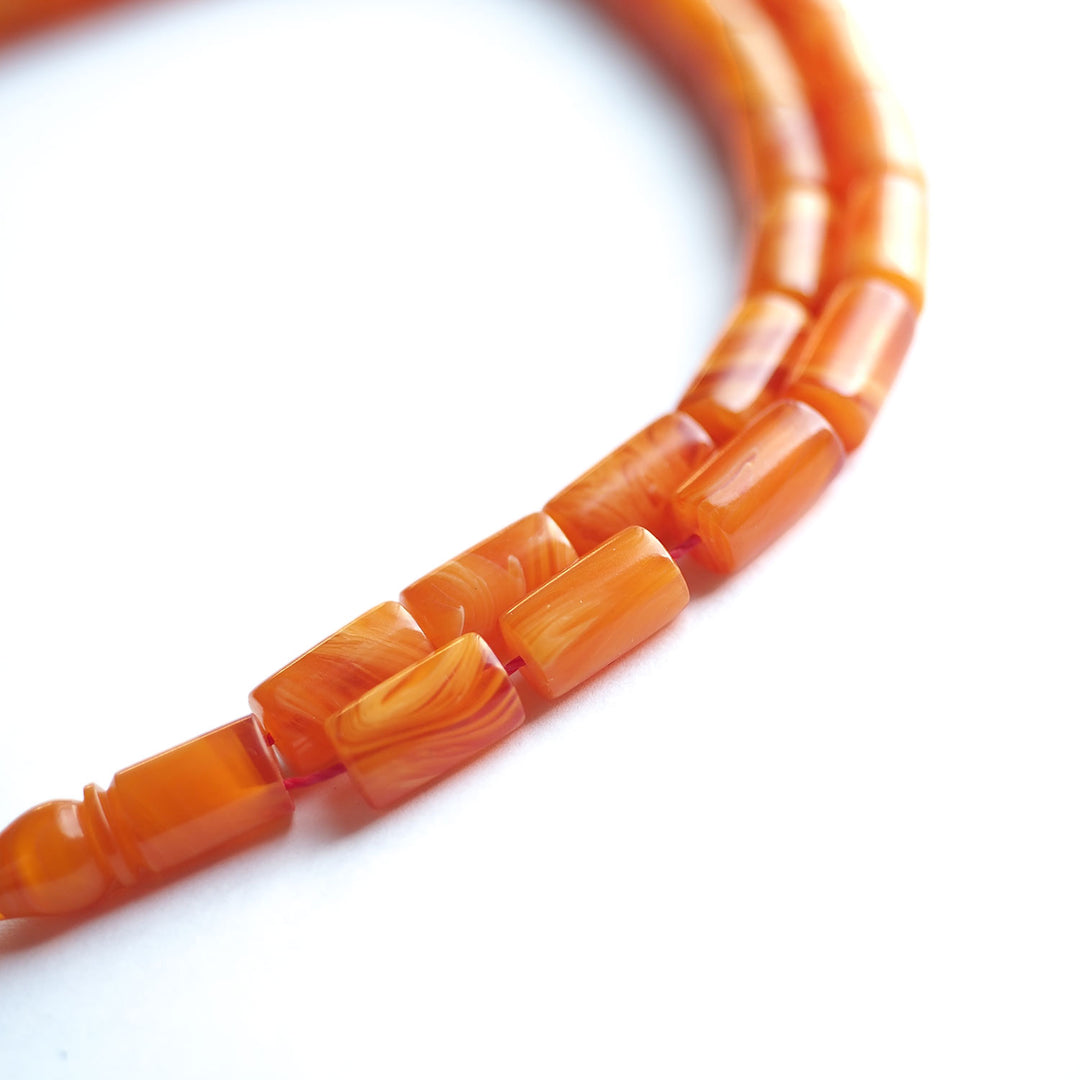 Handcrafted Pressed Amber Tasbeeh – Cut-System Design, Wrist Size – WATD150