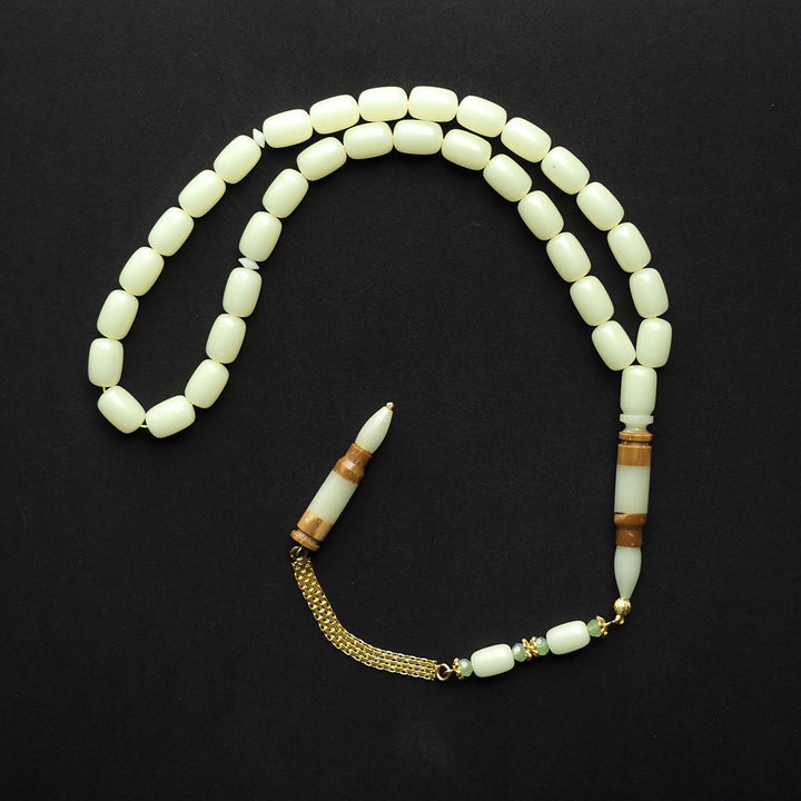 Luminous Bullet-Shape Tasbeeh with Sterling Silver Tassel – WATD156