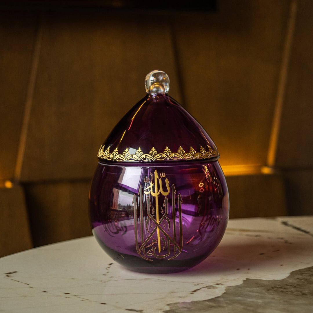 Binnur Purple Glass Candy Bowl - WAMC006