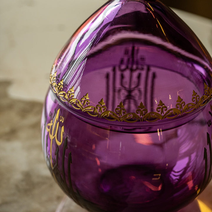 Binnur Purple Glass Candy Bowl - WAMC006