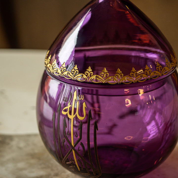 Binnur Purple Glass Candy Bowl - WAMC006