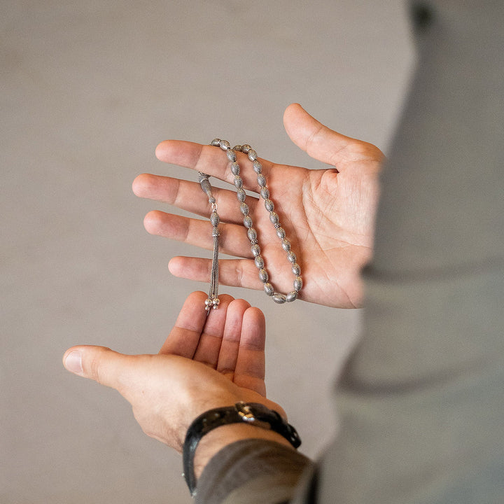 Sultan - Oxidized Fusion Silver Tasbeeh - WATE014