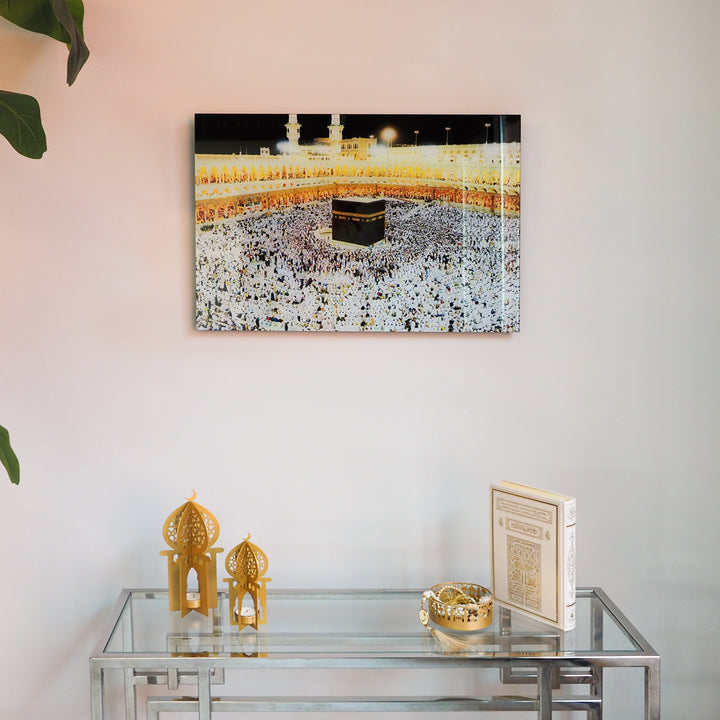Kaaba Shareef Glass Wall Art - WTC011