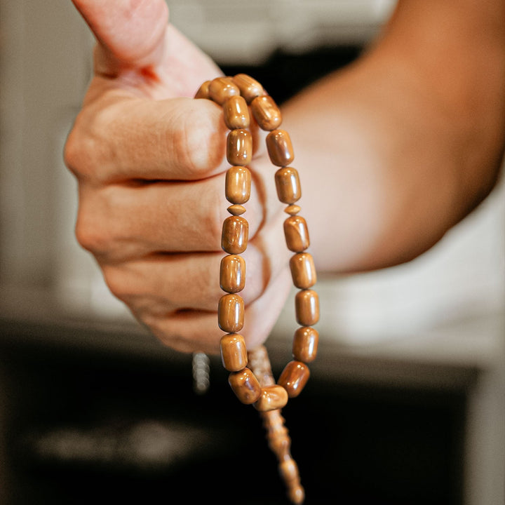 Kuka Wood Tasbeeh Special Carved Imam Bead – WATD075
