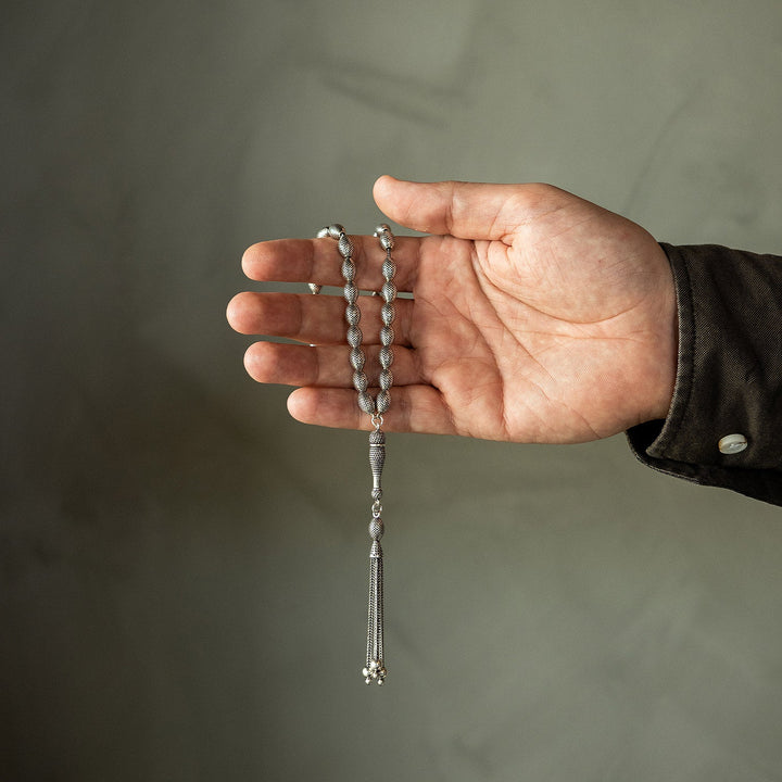 Sultan - Oxidized Fusion Silver Tasbeeh - WATE014