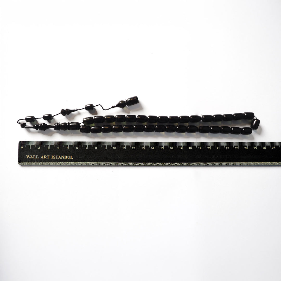 Handcrafted Color Changing Pressed Fire Amber Tasbeeh – WATD084