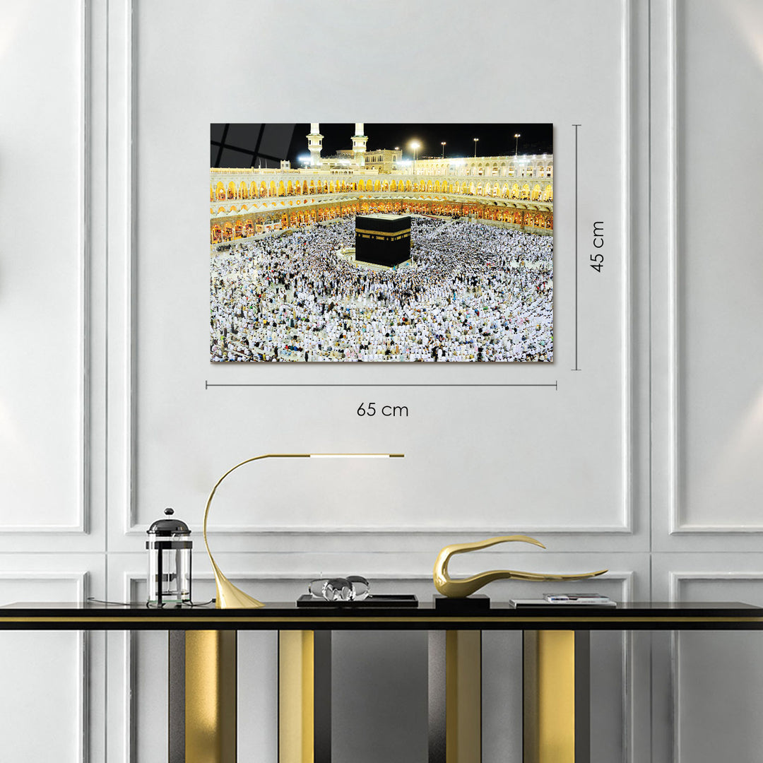 Kaaba Shareef Glass Wall Art - WTC011