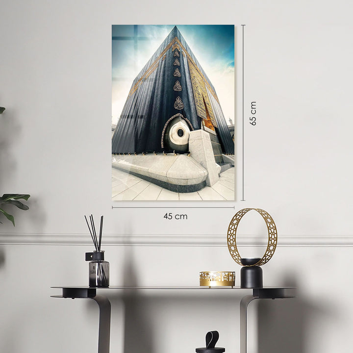 Ḥajar al Aswad Glass Islamic Wall Art - WTC004