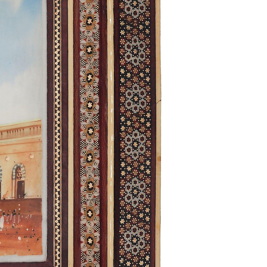 Al Masjid An Nabawi Handcrafted Hatem-Inlaid Wooden Box - WAAH228