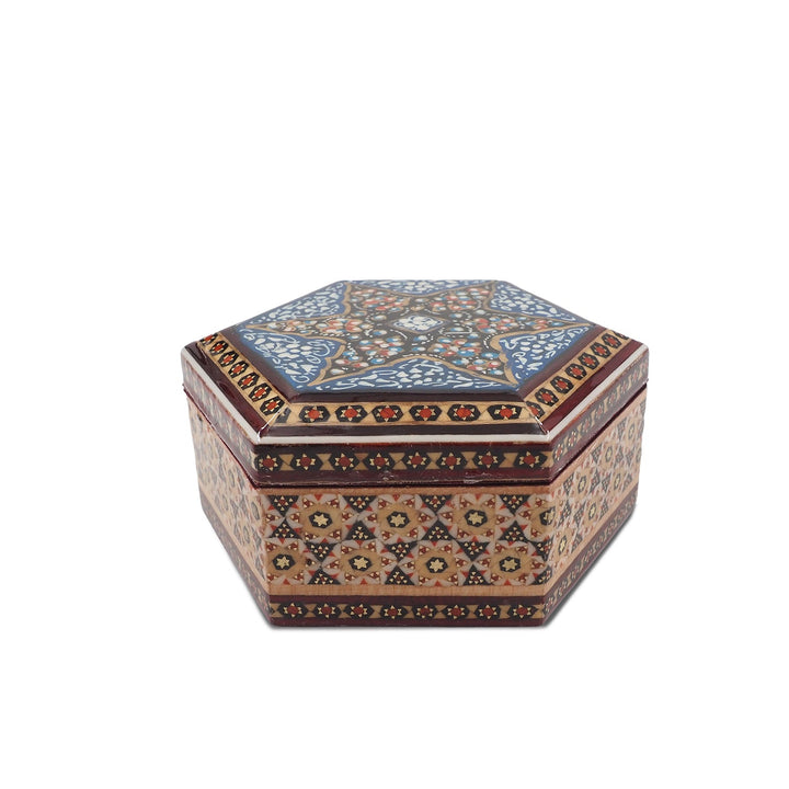 Handcrafted Hatem Inlaid Wooden Decorative Box - WAAH289