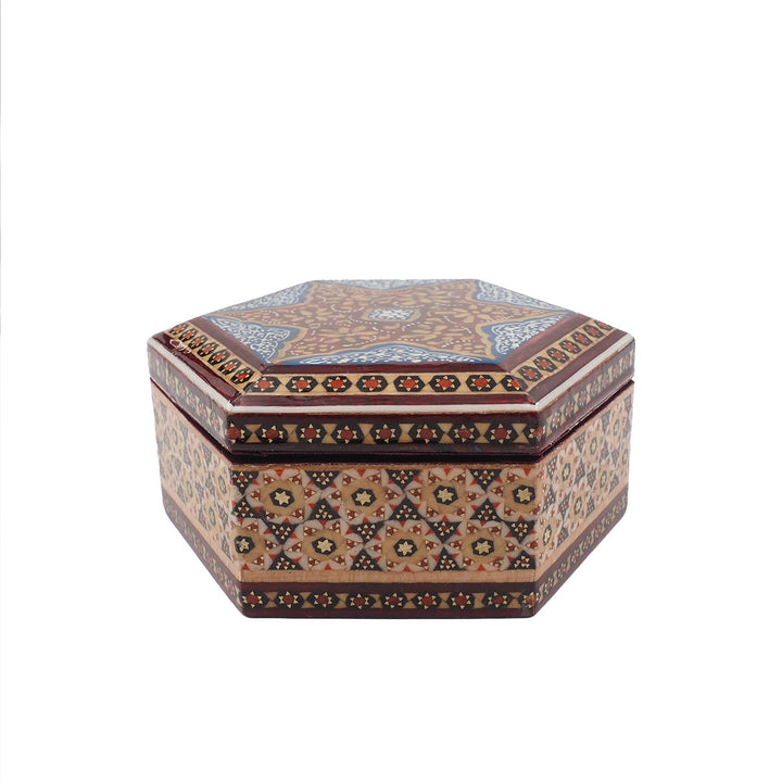 Handcrafted Hatem Inlaid Wooden Decorative Box - WAAH307