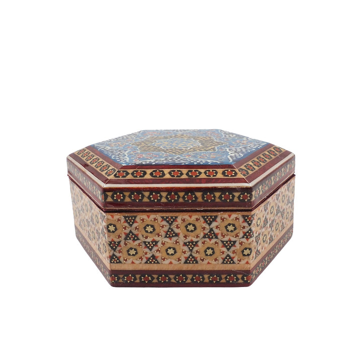 Handcrafted Hatem Inlaid Wooden Decorative Box - WAAH309