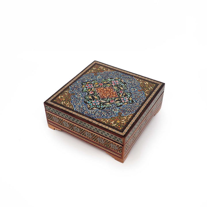Hatem-Inlaid Wooden Box - WAAH030