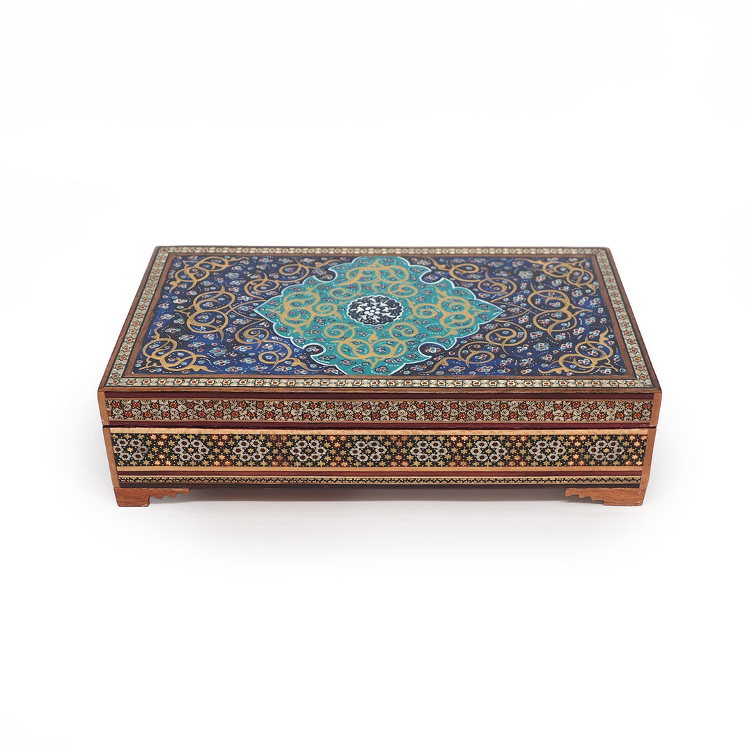Hatem-Inlaid Wooden Box - WAAH031
