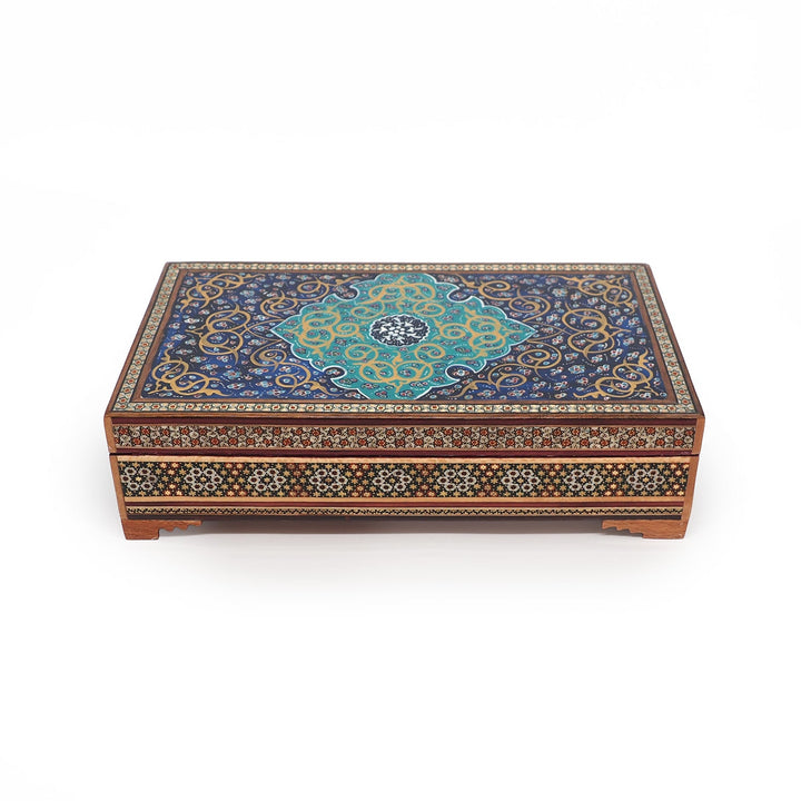 Hatem-Inlaid Wooden Box - WAAH031