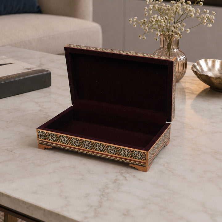 Hatem-Inlaid Wooden Box - WAAH031