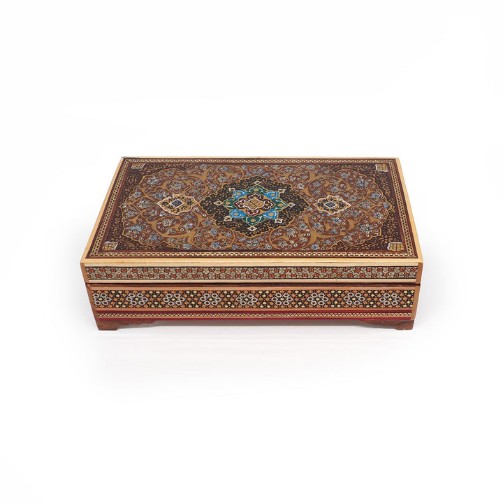 Hatem-Inlaid Wooden Box - WAAH032