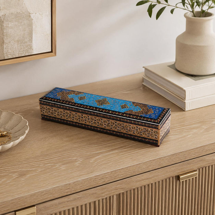Hatem-Inlaid Wooden Box - WAAH033