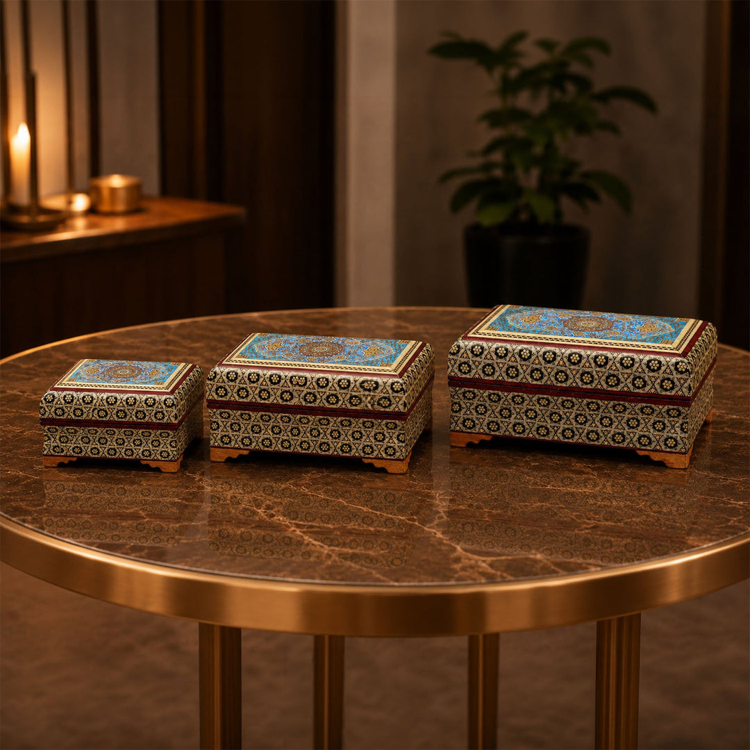 Hatem-Inlaid Wooden Box - WAAH036