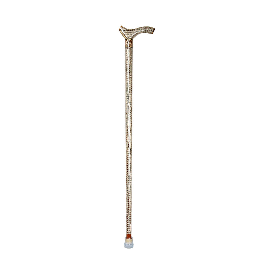 Persian Hand-Embellished Wooden Walking Cane - WAAH038