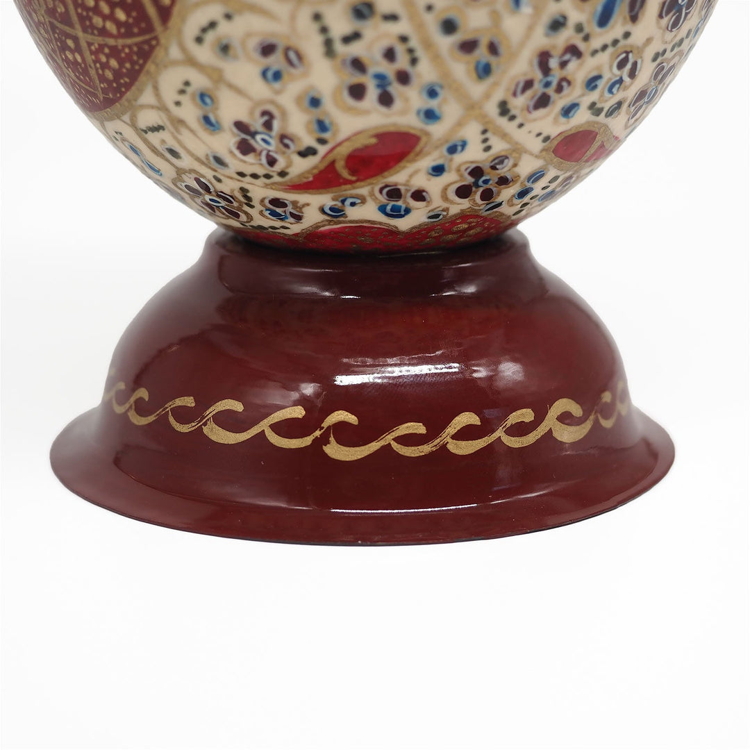 Hand-Embellished Natural Ostrich Egg Ornament – WAAH160