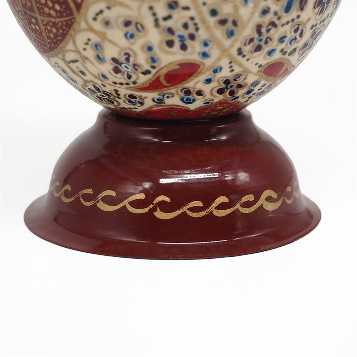 Hand-Embellished Natural Ostrich Egg Ornament – WAAH160