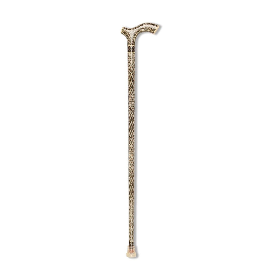 Handmade Hatem-Inlaid Wooden Walking Cane – WAAH176