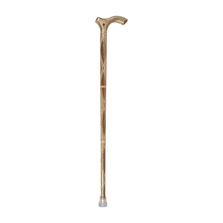 Handcrafted Hatem-Inlaid Wooden Walking Cane with Carrying Case - WAAH192
