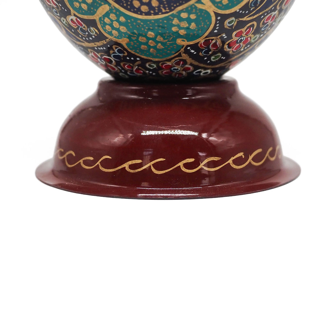 Hand-Embellished Natural Ostrich Egg Ornament – WAAH193