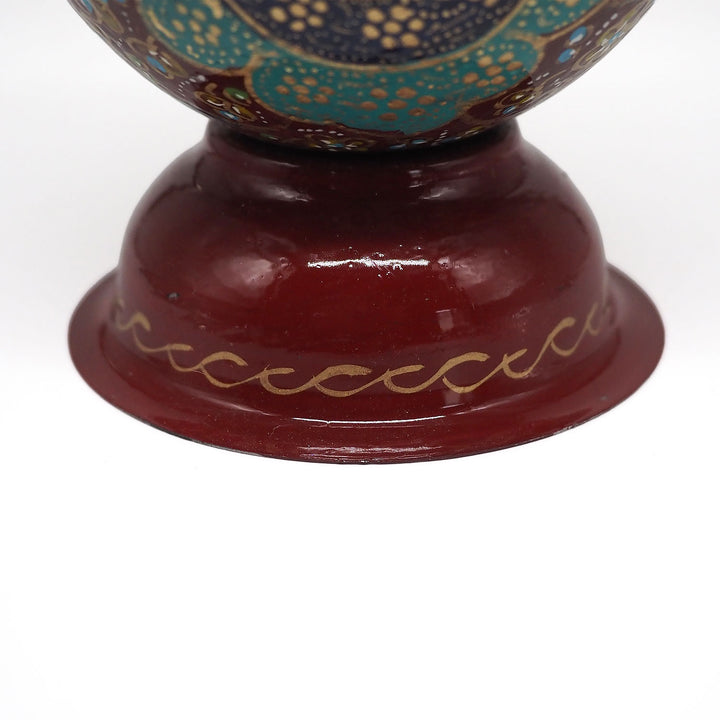 Hand-Embellished Natural Ostrich Egg Ornament – WAAH196