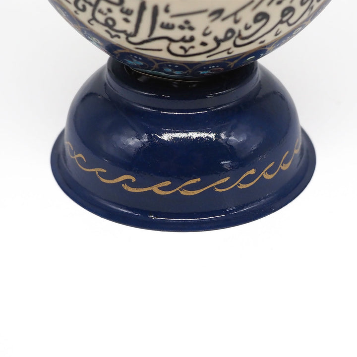 Hand-Embellished Natural Ostrich Egg Ornament – WAAH198