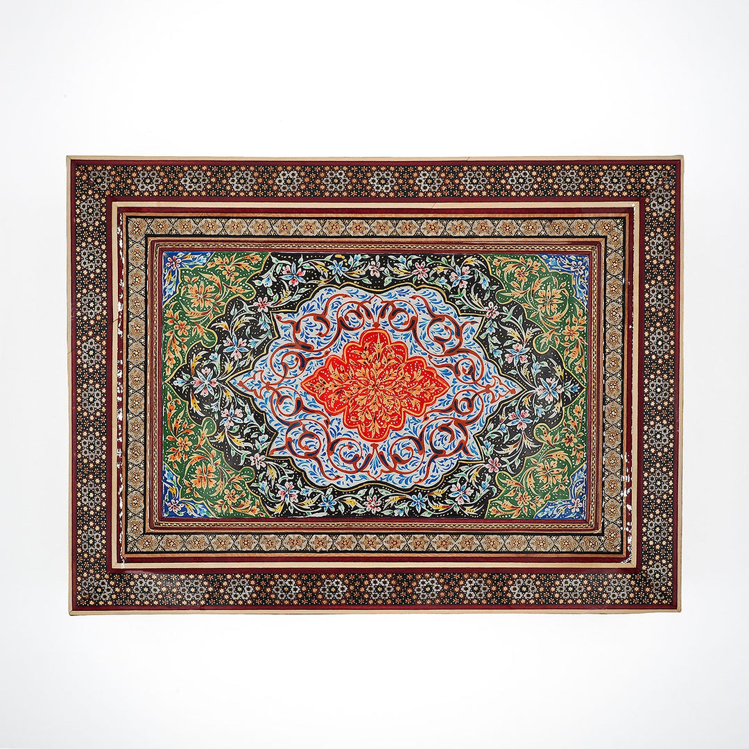 Handcrafted Hatem-Inlaid Wooden Box - WAAH230