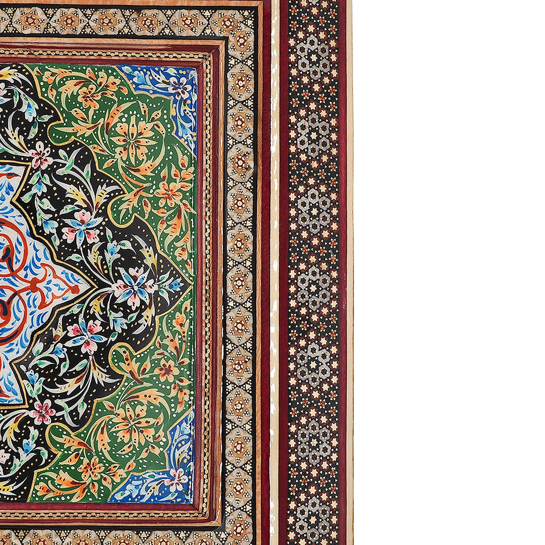 Handcrafted Hatem-Inlaid Wooden Box - WAAH230
