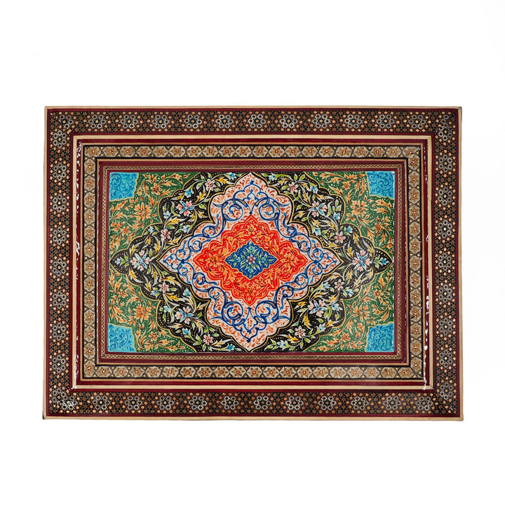 Handcrafted Hatem-Inlaid Wooden Box - WAAH231