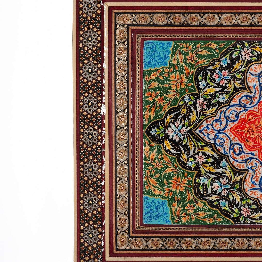 Handcrafted Hatem-Inlaid Wooden Box - WAAH231