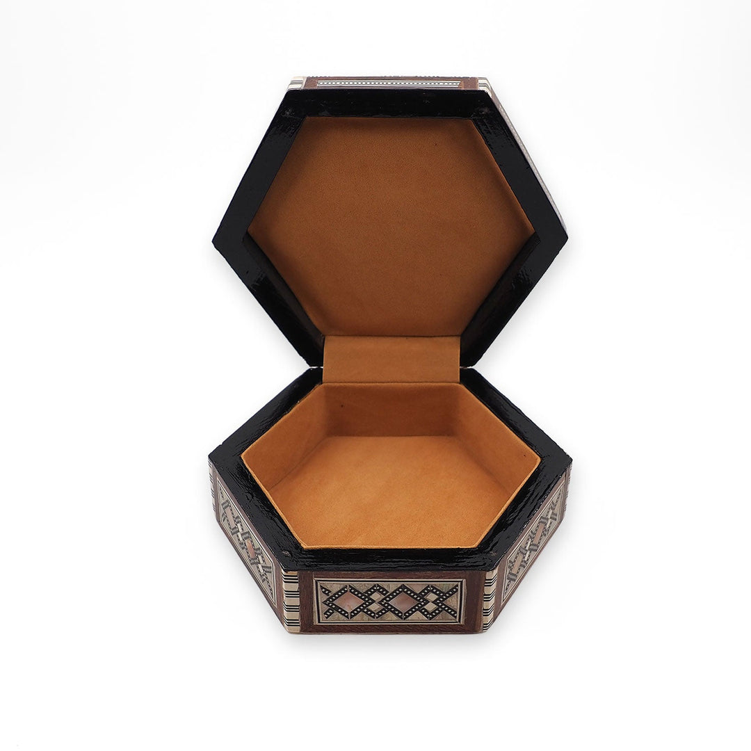Handcrafted Mother-of-Pearl Inlaid Wooden Box - WAAH242